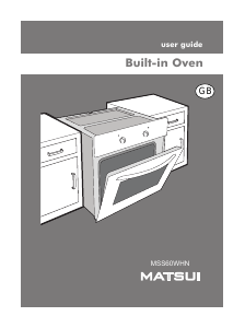 Käyttöohje Matsui MSS60WHN Uuni