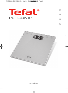 Manual Tefal PP5500S5 Persona Balança