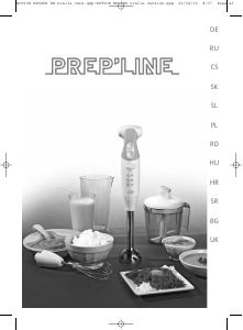 Посібник Tefal HB713137 PrepLine Ручний блендер