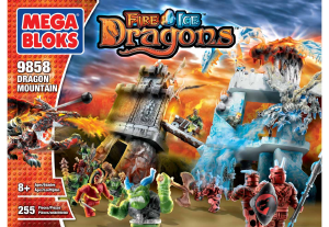 Handleiding Mega Bloks set 9858 Dragons Dragon mountaun