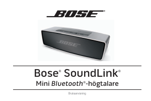 Bruksanvisning Bose SoundLink Högtalare