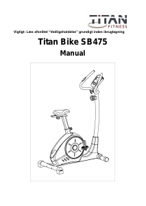 Brugsanvisning Titan Fitness SB475 Motionscykel