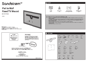 説明書 Sandstrøm SFLEZ14 ウォールマウント