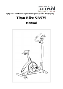 Brugsanvisning Titan Fitness SB575 Motionscykel