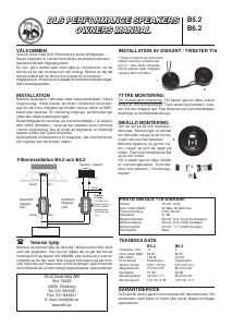 Bruksanvisning DLS Performance B6.2 Bilhögtalare