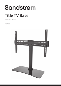 Manual Sandstrøm STSTAB19 Suport pentru monitor