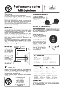 Bruksanvisning DLS Performance K4 Bilhögtalare