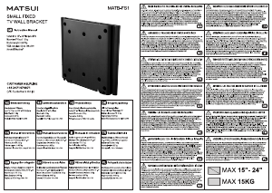 Instrukcja Matsui MATB-FS1 Uchwyt ścienny