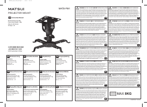 Instrukcja Matsui MATB-PM1 Uchwyt ścienny