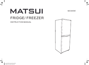 Handleiding Matsui MCS55W Koel-vries combinatie