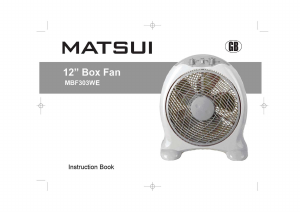 Manual Matsui MBF303WE Fan
