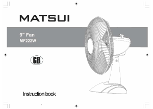 Manual Matsui MF222W Fan