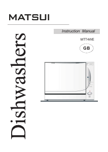 Manual Matsui MTT4WE Dishwasher