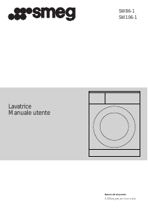 Manuale Smeg SW86-1 Lavatrice