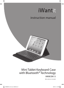 Manual iWantit IMKBCBK13 Keyboard