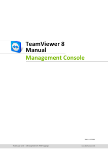 Manual TeamViewer 8 Management Console