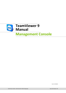 Manual TeamViewer 9 Management Console