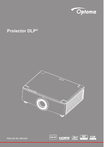 Manual Optoma ZU720T Proiector