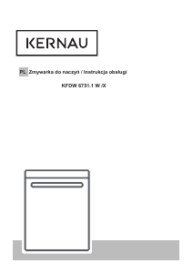 Instrukcja Kernau KFDW 6751.1 W Zmywarka