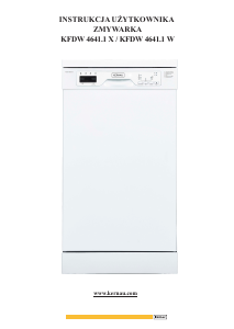 Manual Kernau KFDW 4641.1 W Dishwasher