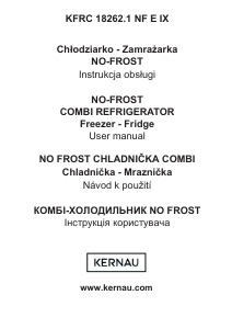 Посібник Kernau KFRC 18262.1 NF E IX Холодильник із морозильною камерою