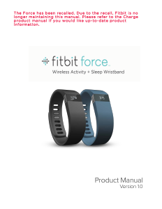 Manual Fitbit Force Activity Tracker