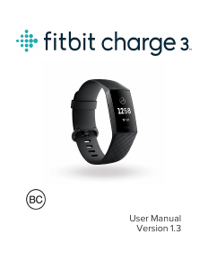 Manual Fitbit Charge 3 Sports Watch