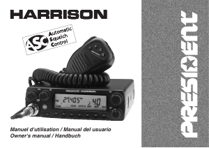 Manual de uso President Harrison Transceptor