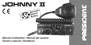 Handleiding President Johnny II Transceiver