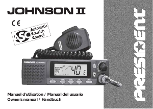 Manual de uso President Johnson II Transceptor