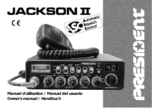 Manual de uso President Jackson II Transceptor