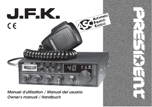 Manual de uso President JFK Transceptor