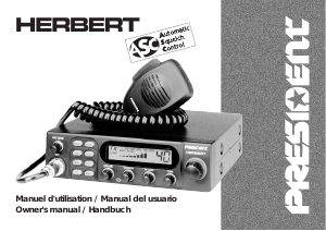 Bedienungsanleitung President Herbert Transceiver