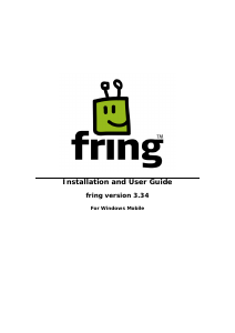 Handleiding Fring for Windows Mobile v3.34