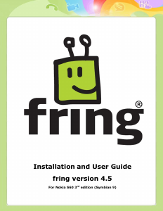 Manual Fring for Nokia S60 3rd Edition v4.5