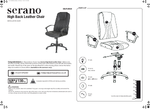 Handleiding Serano SDLPLEB09 Bureaustoel