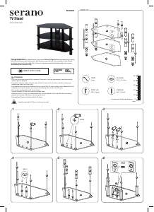 Handleiding Serano S50CBG09 TV meubel
