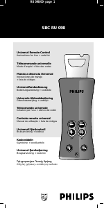 Manuale Philips SBC RU 098 Telecomando