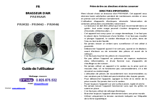 Mode d’emploi Pur Line PRIM46 Ventilateur