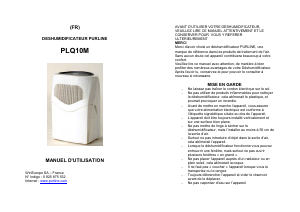 Manual Pur Line PLQ10M Dehumidifier