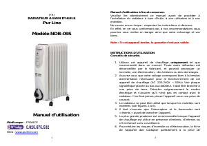 Manual de uso Pur Line NDB09S Calefactor