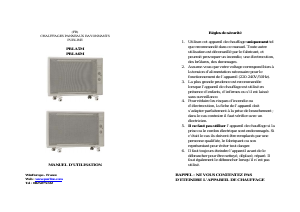 Manual de uso Pur Line PRLA5M Calefactor