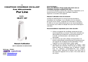 Mode d’emploi Pur Line HEATY 187 Chauffage
