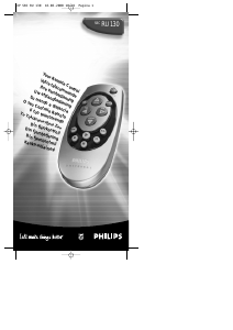 Manual de uso Philips SBC RU 130 Control remoto