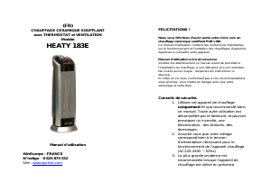 Manual de uso Pur Line HEATY 183E Calefactor