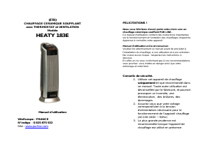 Mode d’emploi Pur Line HEATY 183E Chauffage