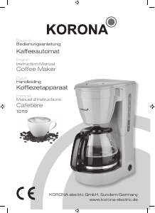 Mode d’emploi Korona 10119 Cafetière