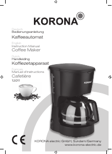 Manual Korona 12011 Coffee Machine