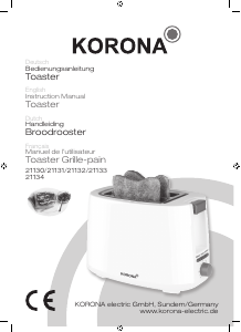 Bedienungsanleitung Korona 21134 Toaster