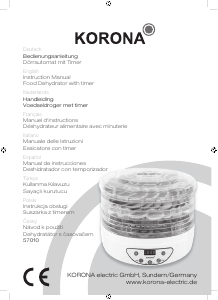 Manual Korona 57010 Food Dehydrator
